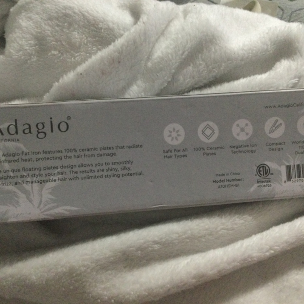 Adagio flat iron not so mini ceramic - Picture 3 of 3